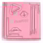 Kit Offset 75g + Grampeador + Dobra Folha Rosa MDF Marpax