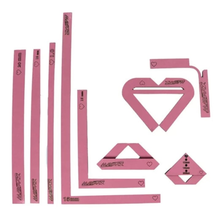 Kit Offset 75g + Grampeador + Dobra Folha Rosa MDF Marpax