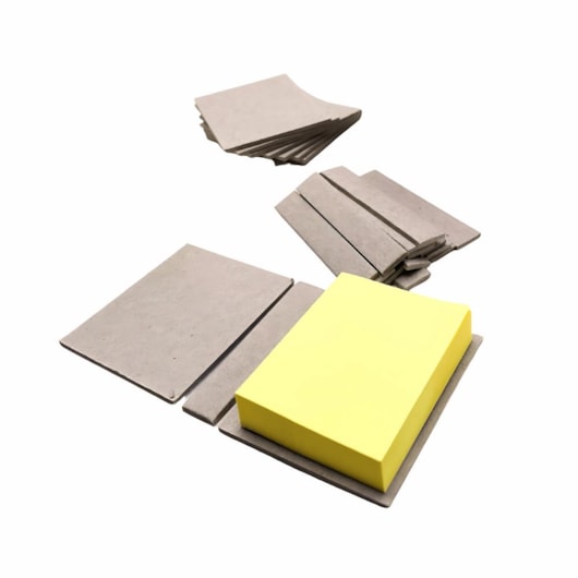 Kit Papel Holler Capas Post It 8,5cmx7,5cmx2,5cm Marpax 10un