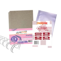 Kit Para Agenda 2025 Miolo Vinho + Papel Holler 1.65mm 10 un