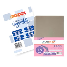 Kit Para Agenda Refilado Azul 2025 + Papel Holler 1.9mm