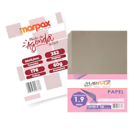 Kit Para Agenda Refilado Vinho 2025 + Papel Holler 1.9mm