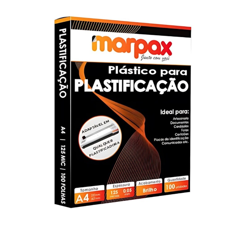 Kit Plastificação Polaseal 0,05mm A4 A3 RG CPF Crahá 500un