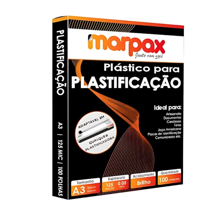 Kit Plastificação Polaseal 0,05mm A4 A3 RG CPF Crahá 500un