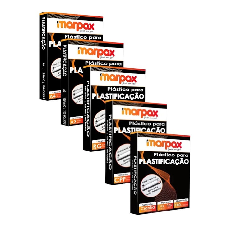 Kit Plastificação Polaseal 0,05mm A4 A3 RG CPF Crahá 500un