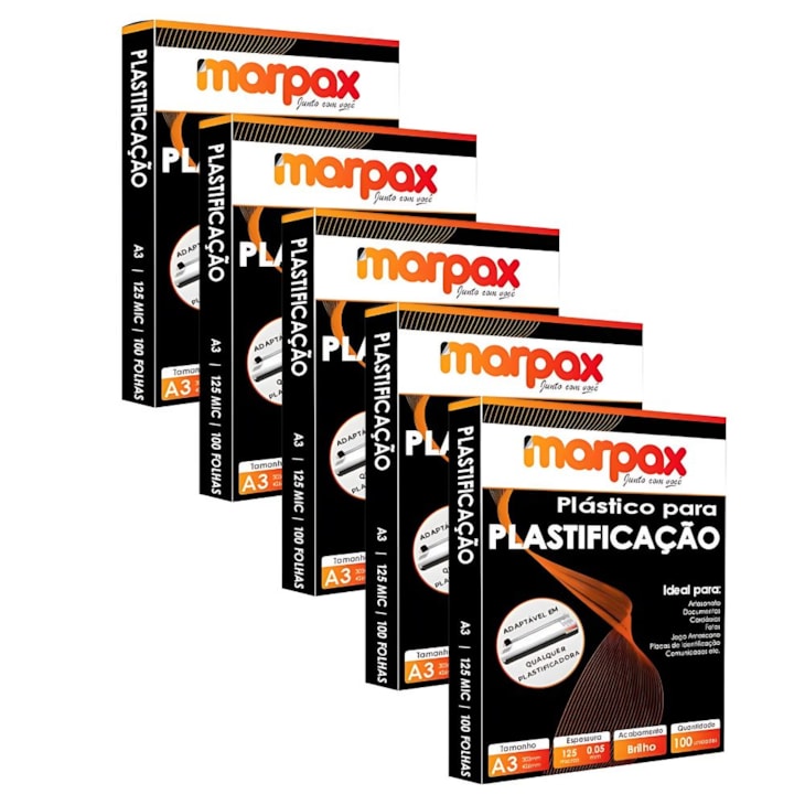 Kit Plastificação Polaseal A3 303X426X0,05mm Marpax 500un