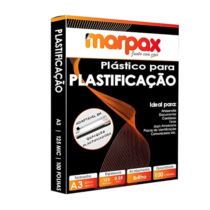 Kit Plastificação Polaseal A3 303X426X0,05mm Marpax 800un