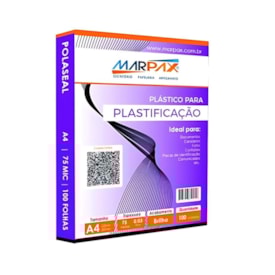 Kit Plastificação Polaseal A4 220X307X0,03mm Marpax 400un