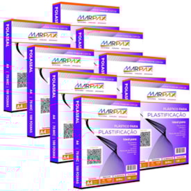 Kit Plastificação Polaseal A4 220X307X0,03mm Marpax 800un
