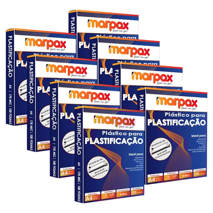 Kit Plastificação Polaseal A4 220x307x0,07mm 800 uni