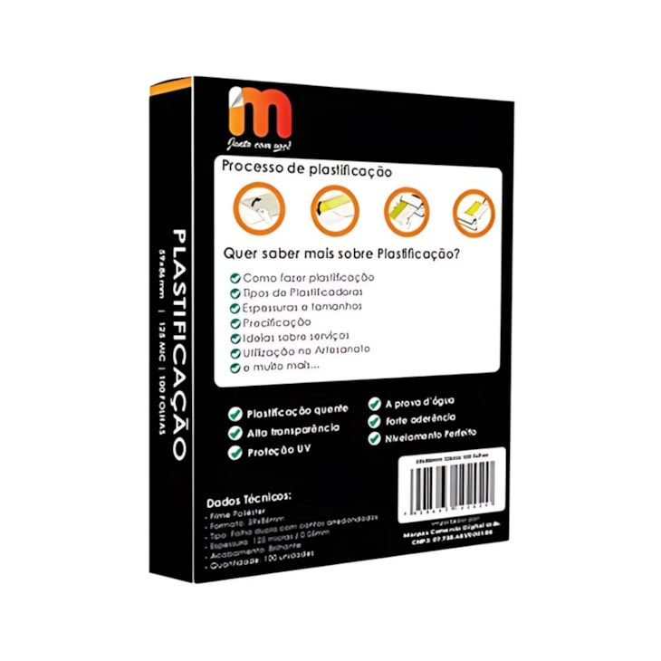 Kit Plastificação Polaseal Crachá 59X86X0,05mm Marpax 400un