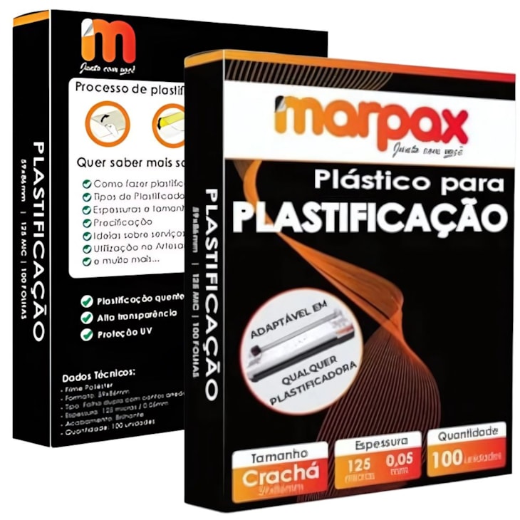 Kit Plastificação Polaseal Crachá 59X86X0,05mm Marpax 400un