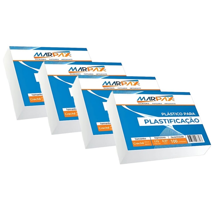 Kit Plastificação Polaseal Crachá 59X86X0,07mm Marpax 400un