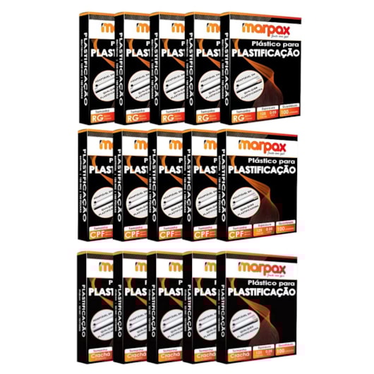 Kit Plastificação Polaseal RG + CPF + Crachá 0,05mm 1500 uni