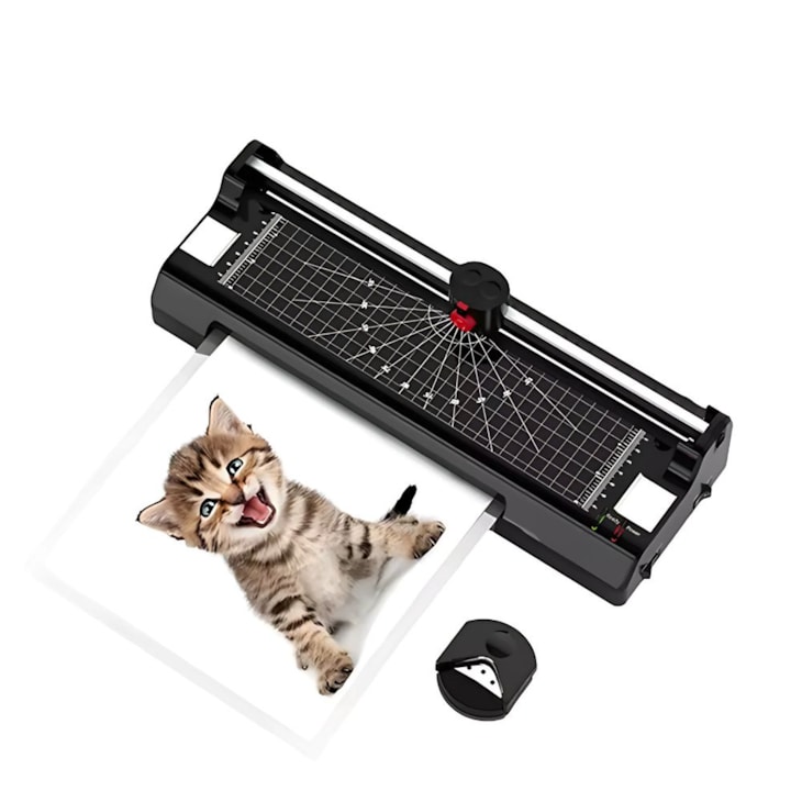 Kit Plastificadora A3 com Refiladora + 100 Plásticos - 220V