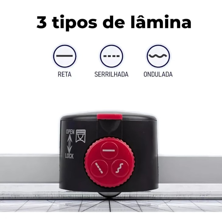 Kit Plastificadora A3 com Refiladora + 100 Plásticos - 220V