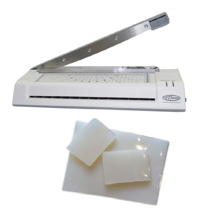 Kit Plastificadora A3 + Guilhotina 3x1 + 340 Polaseal 110v
