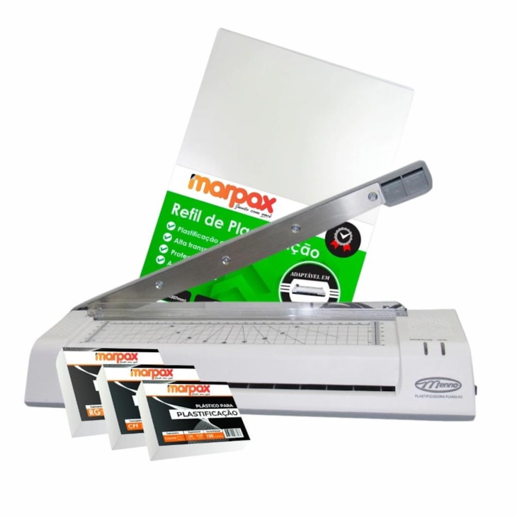 Kit Plastificadora A3 Plm33 220V + Polaseal 0,05 com 320un