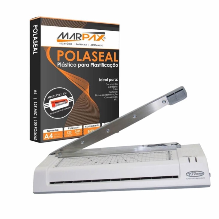 Kit Plastificadora A3 PML-33 + 100 Polaseal 220v