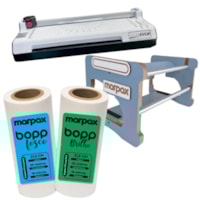 Kit Plastificadora A3 + Suporte Bopp Compact Azul + 2 Bopp