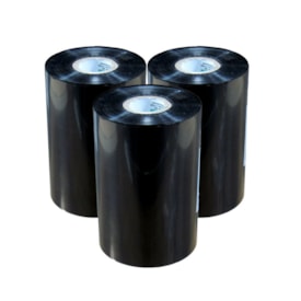 Kit Ribbon Cera Preto para impressora térmica 110mmx450m 03un