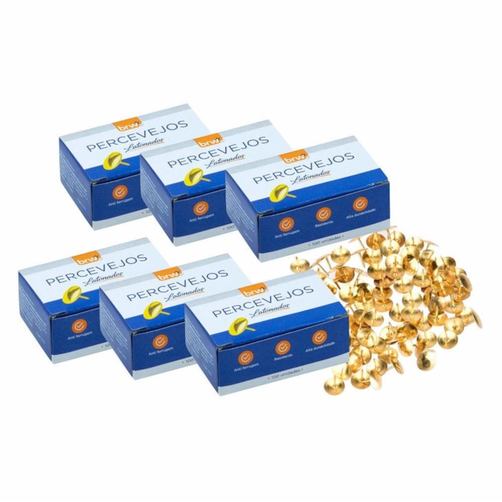 Kit Tachinha Percevejo para Mural Latonado BRW com 600un