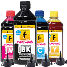 Kit Tinta compatível Impressora Epson L3150 L3110 2,5 ltrs