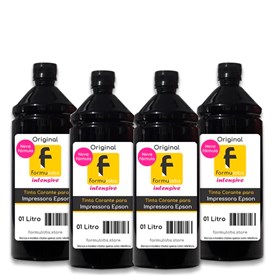 Kit Tinta de Impressora Epson Compatível  Black Formulabs 4L