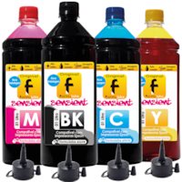 Kit Tinta Epson Compatível 664 L220 L200 L110 com 4 Litros