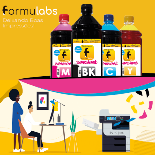 Kit Tinta Epson Compatível L375 L455 L365 L355 L3150 2,5LT