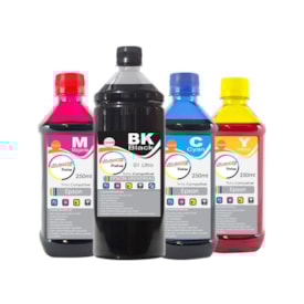 Kit Tinta Epson Compatível Marpax BK 1000ml Coloridas 250ml