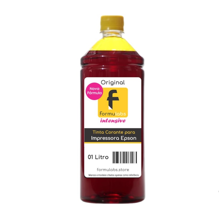 Kit Tinta Epson Compatível Série L Formulabs Yellow 10 Lts