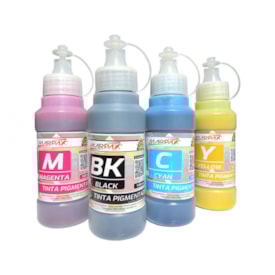 Kit Tinta Epson Pigmentada Compatível Formulabs Cmyk 4X100ml