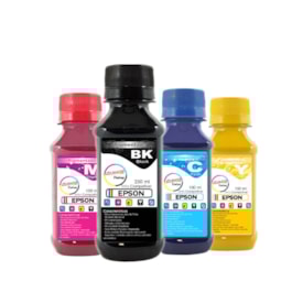 Kit Tinta Epson Pigmentada Marpax BK 250ml e Coloridas 100ml