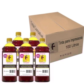 Kit Tinta para impressora Epson Compatível Formulabs Yellow 100 Litros