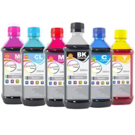 Kit Tinta para impressora Epson Corante Marpax CMYK 6x250ml