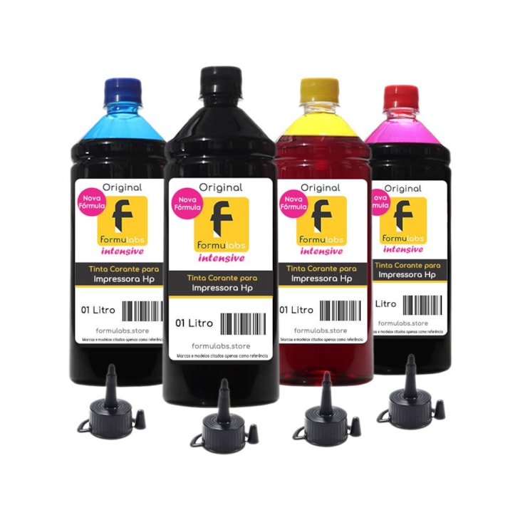 Kit Tinta para impressora HP Compatível Formulabs 4 Litros