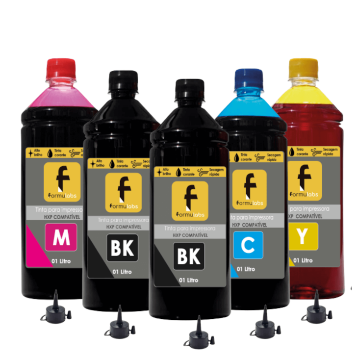 Kit Tinta para impressora HP Compatível Formulabs 5 Litros