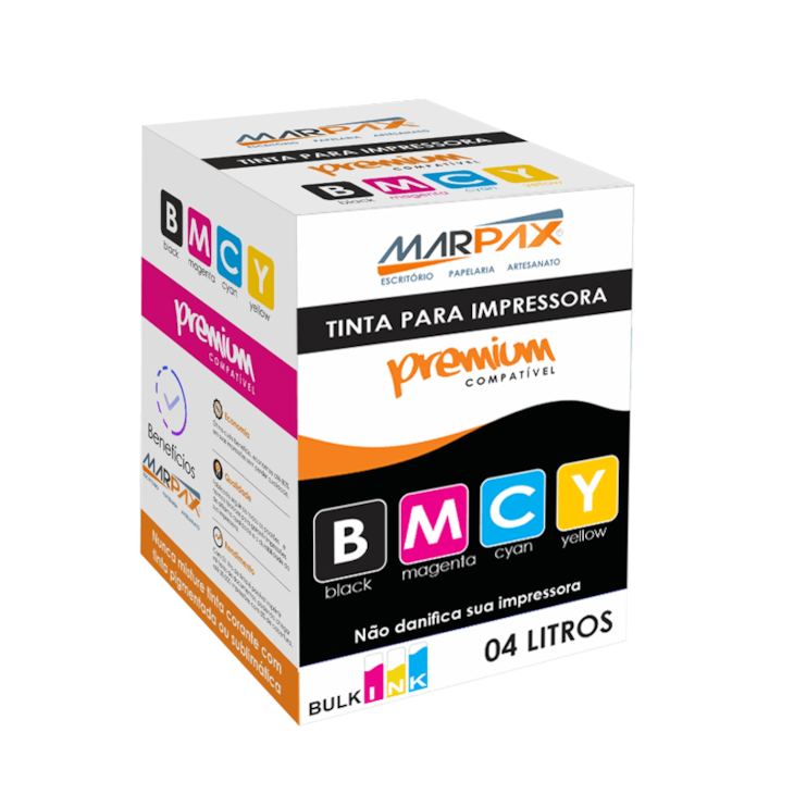 Kit Tinta para impressora L375 L455 L365 L200 L1300 4x1000ml