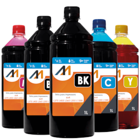 Kit Tinta para impressora L375 L455 L365 L355 L1300 5 Litros
