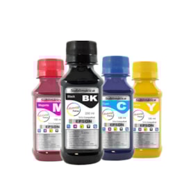 Kit Tinta Sublimática Epson Marpax BK 250ml Coloridas 100ml