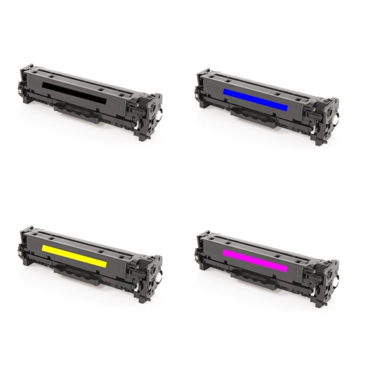 Kit Toner Compatível HP CF380A 381 382 383 Chinamate 4 cores