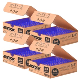 Kit Wire-o 2X1 Azul 5/8 - 3/4 - 7/8 - 1 (25un Cada) 100un