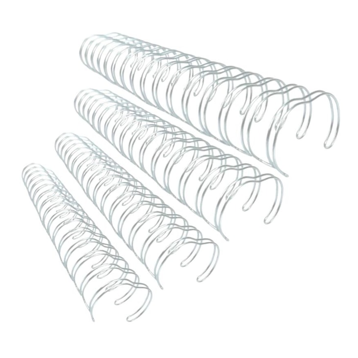 Kit Wire-o 2x1 Branco 5/8 - 3/4 - 7/8 - 1 (25un cada) 100un