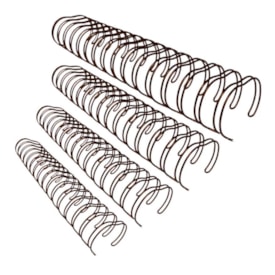 Kit Wire-o 2X1 Bronze 5/8 - 3/4 - 7/8 - 1 (25un Cada) 100un