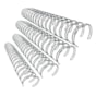 Kit wire-o 2x1 Prata 5/8 - 3/4 - 7/8 - 1 (25un cada) 100un