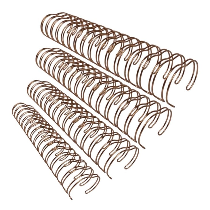 Kit Wire-o 2x1 Rose Gold 5/8 - 3/4 - 7/8 - 1 (25un cada) 100un