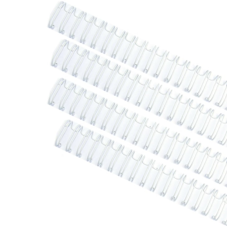 Kit Wire-o 3x1 Branco 1/4 - 5/16 - 7/16 -9/16 (25 cada)100un