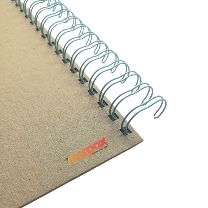 Kit Wire-o Encadernação 2X1 A4 Azul Bebê 3/4 140fls 72un