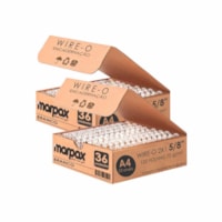 Kit Wire-o Encadernação 2X1 A4 Branco 5/8 para 120fls 72un